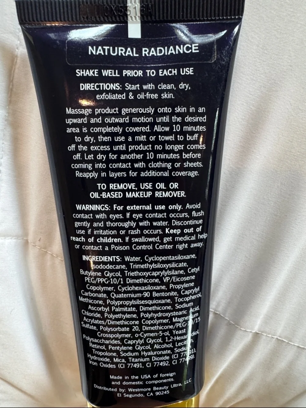 Westmore beauty Body Coverage Perfector in color Natural Radiance, 3.5oz - Picture 4 of 10